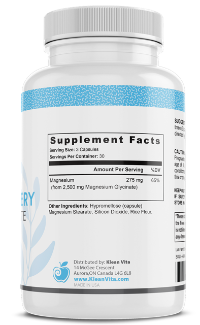 KleanVita Magnesium Glycinate: Your Natural Solution for Relaxation and Muscle Support